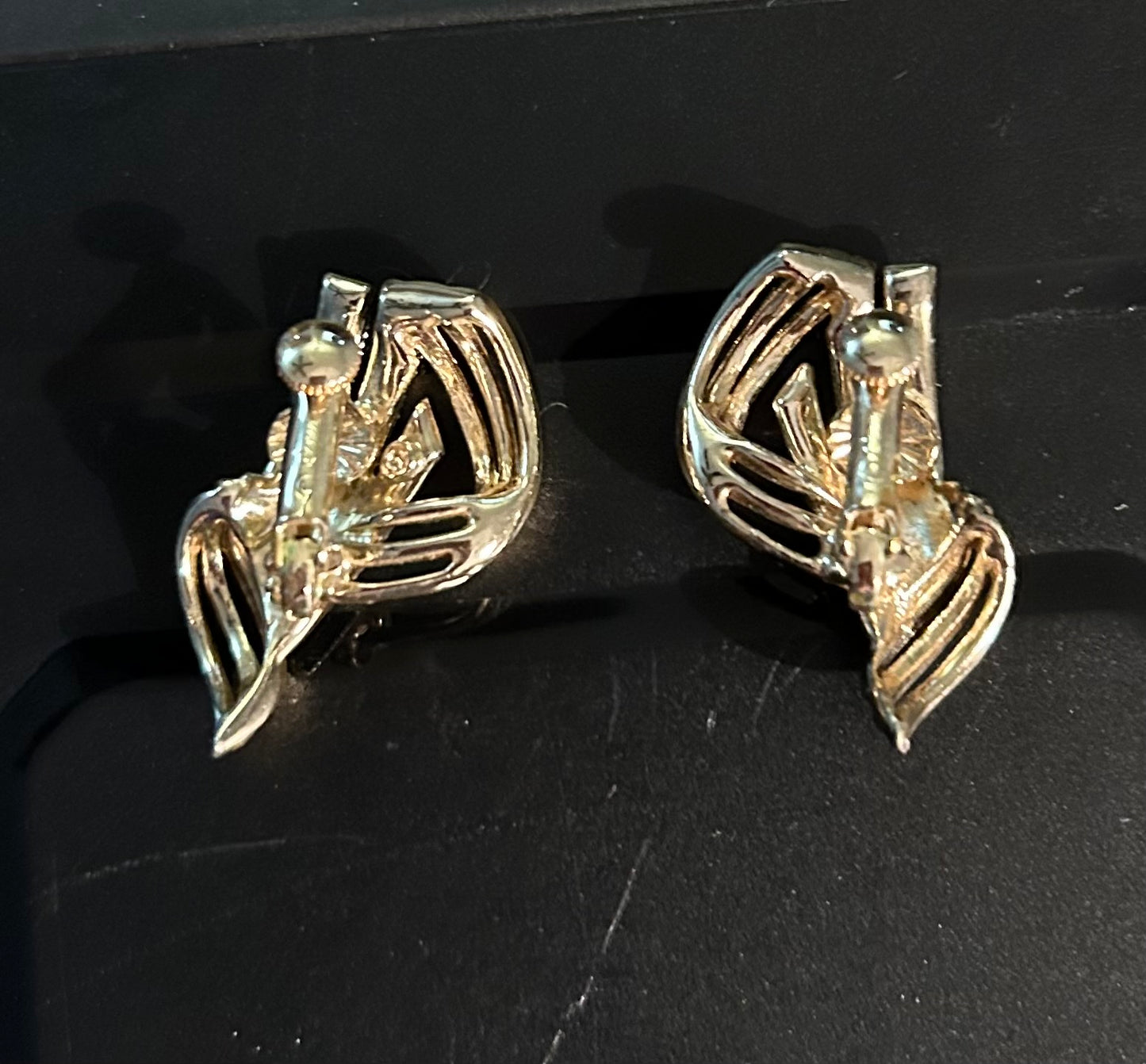 Vintage Gold-tone Designer Earrings