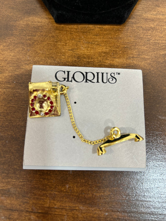 Retro Rotary Dial Telephone Pin-Glorius