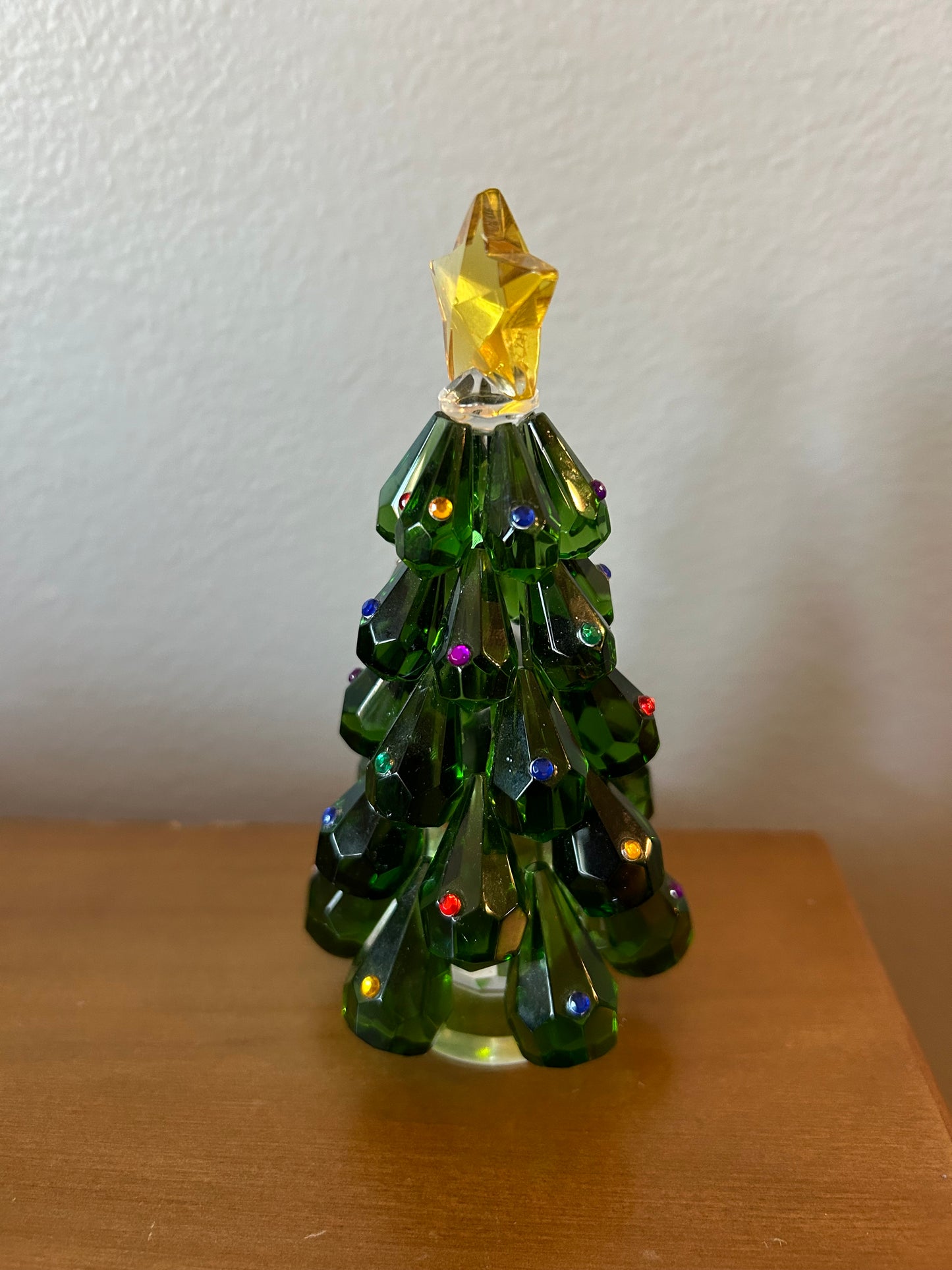 Vintage House Of Treasure Glimmering Crystal Christmas Tree 5 1/2"