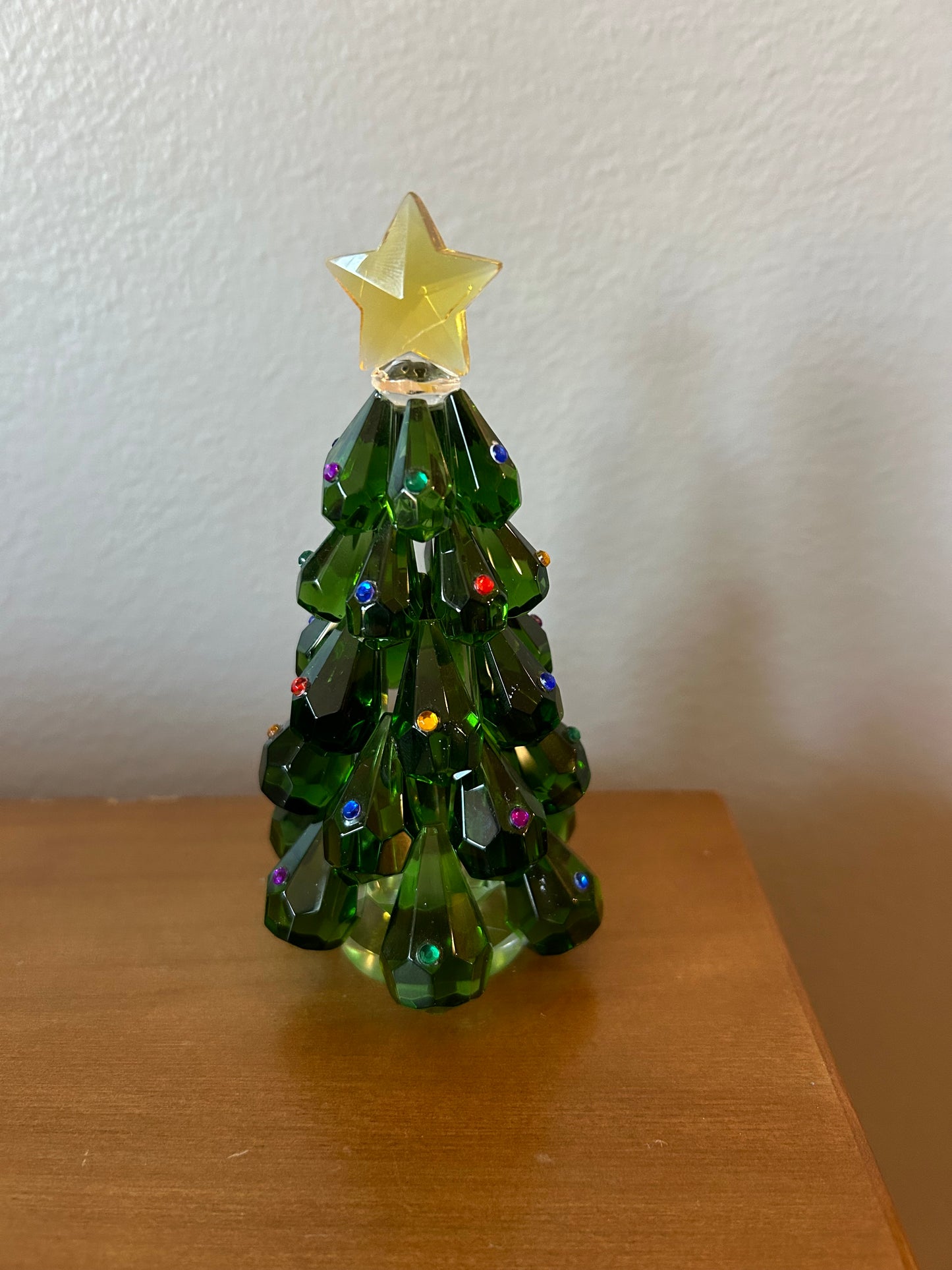 Vintage House Of Treasure Glimmering Crystal Christmas Tree 5 1/2"