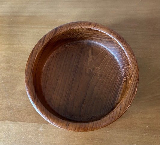 Vintage Mid Century Modern Teak Wood Salad Bowl Goodwood Thailand 6”