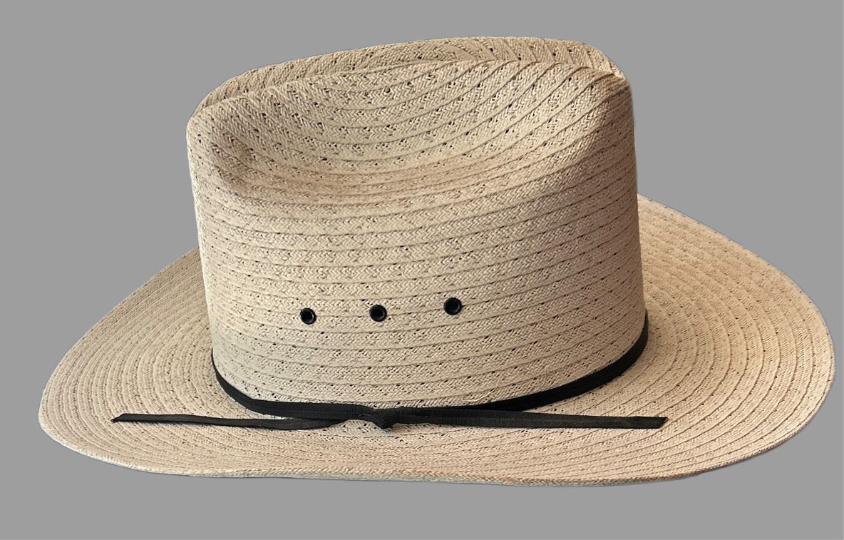 Men’s White Custom Made by Bee Hats Straw Cowboy Hat