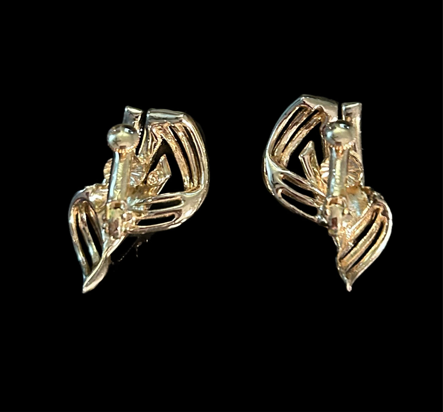 Vintage Gold-tone Designer Earrings