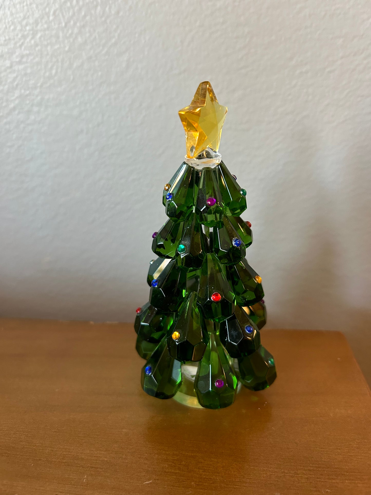 Vintage House Of Treasure Glimmering Crystal Christmas Tree 5 1/2"