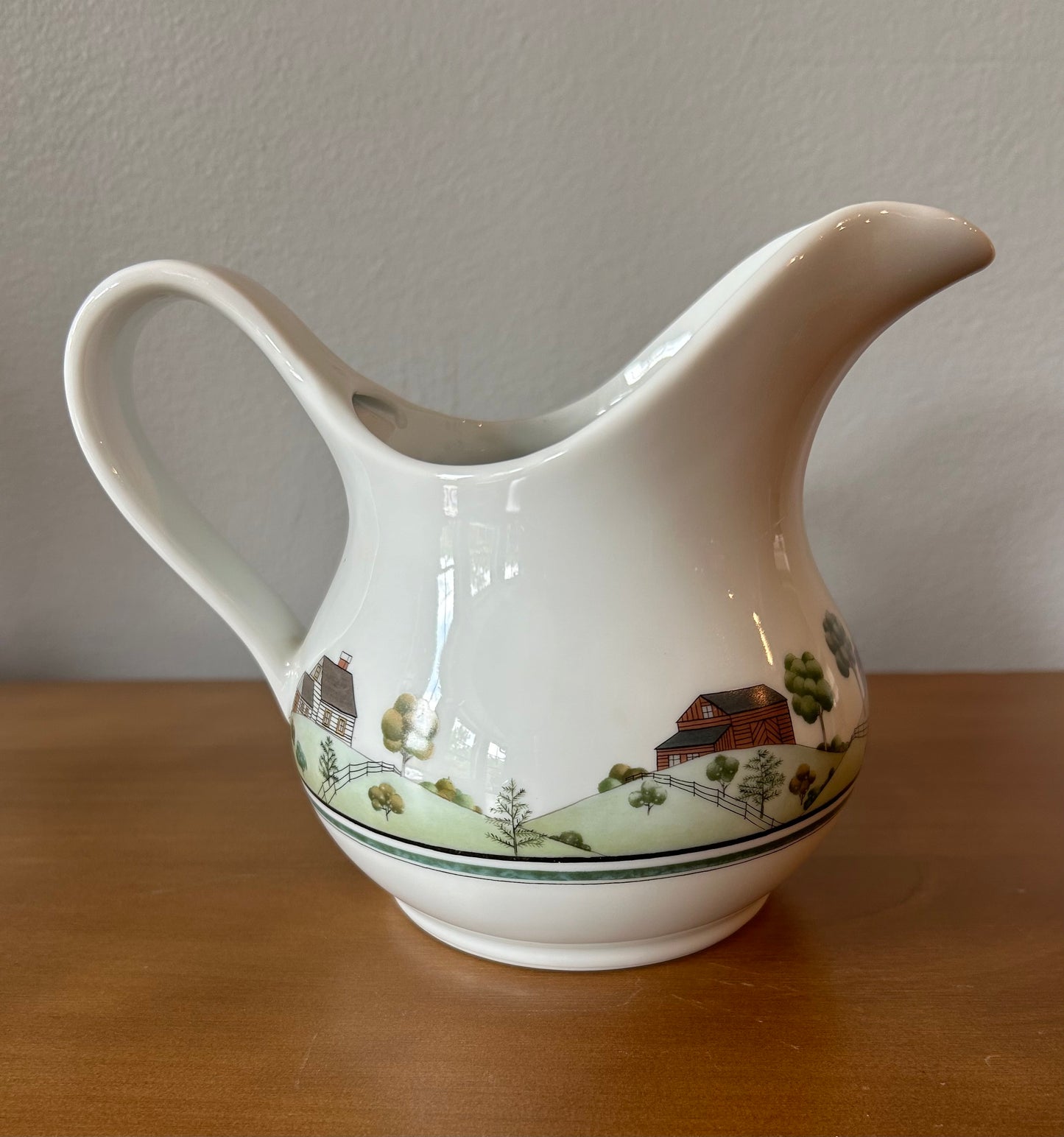 Estee Lauder 1978 Vintage Porcelain Pitcher Creamer Rustic Watermill Farmhouse