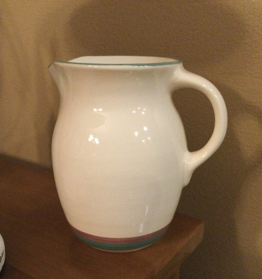 Vintage Juniper Stoneware Pitcher by Pfaltzgraff/ 32oz