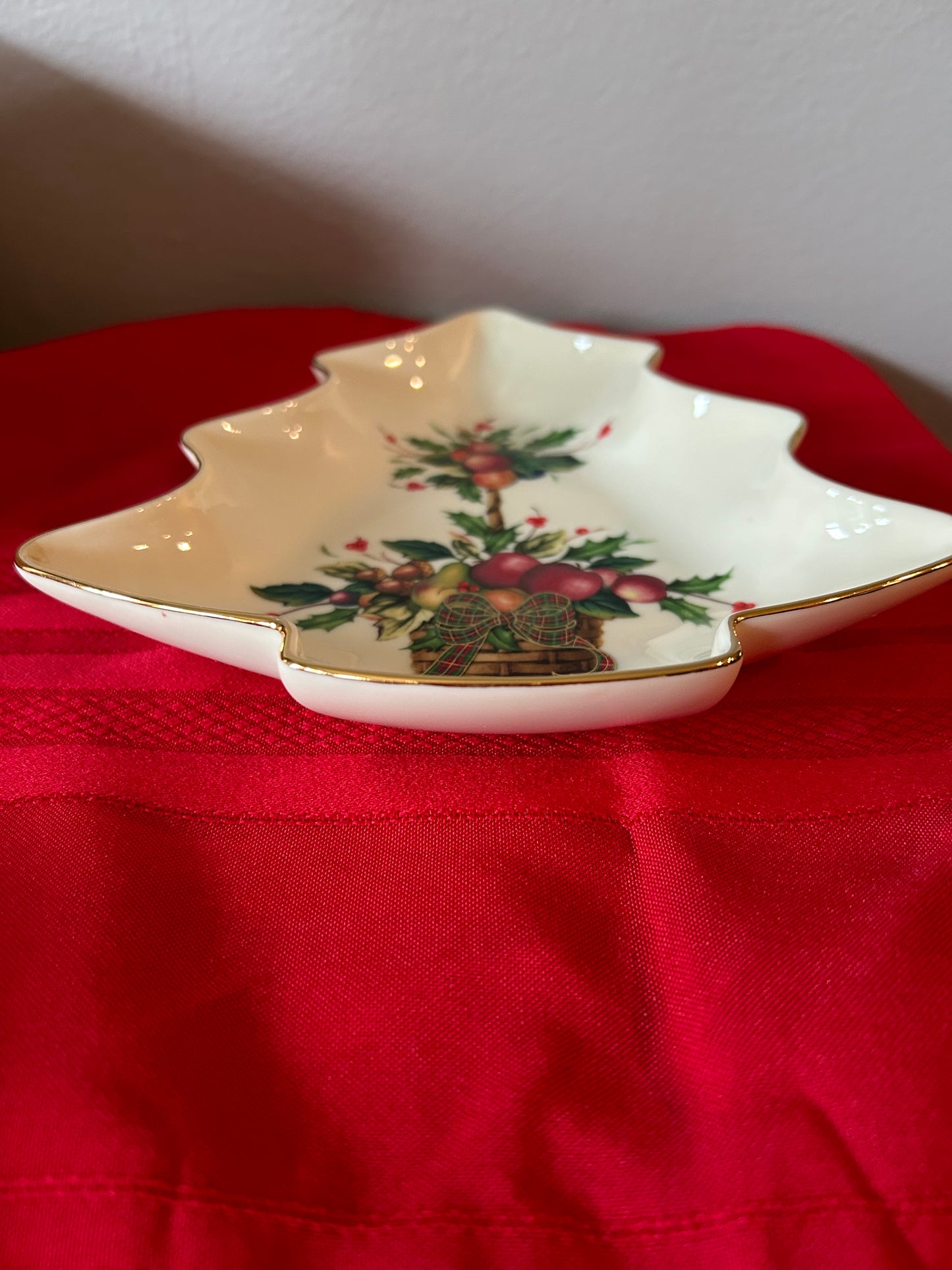 Lenox - Holiday Tarten - Christmas Tree Candy Dish Dimension Collection