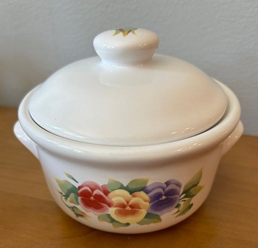 Summer Blush Individual Casserole + Lid Corning Corelle Coordinates