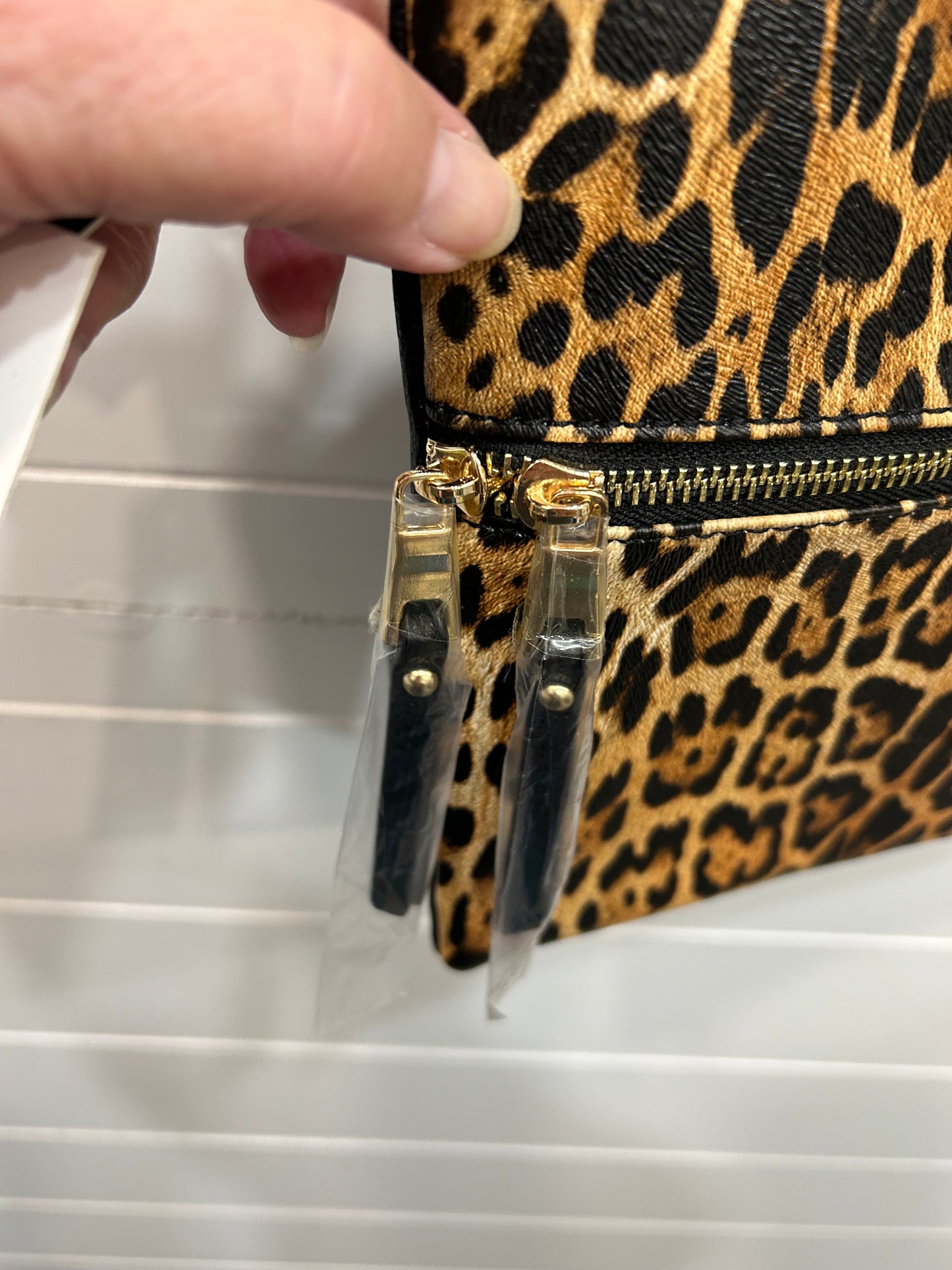 Vegan PETA Approved Poppi Brand Collection Animal Print Crossbody  Bag