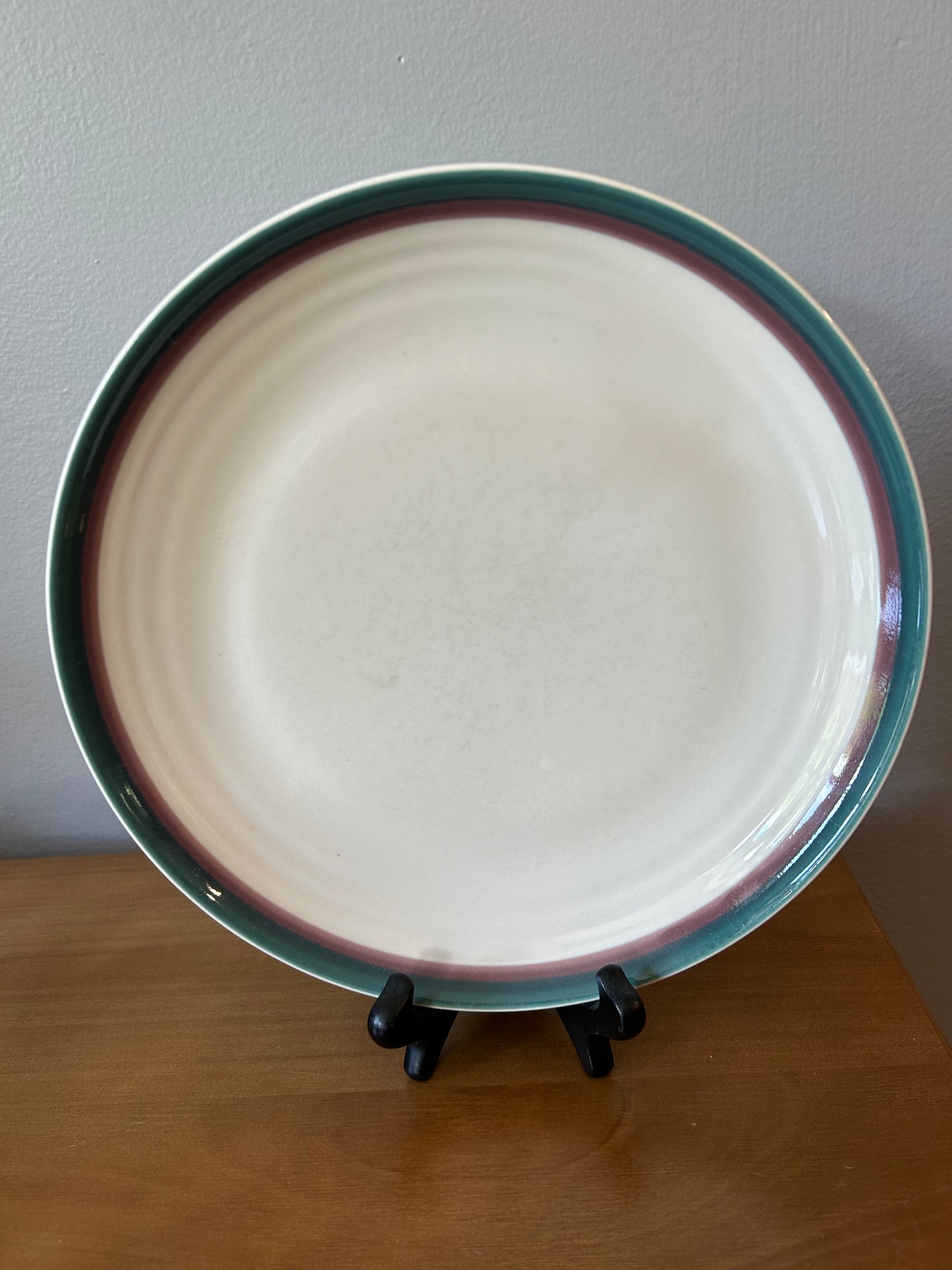 Pfaltzgraff JUNIPER USA Dinner Plate 10" Burgundy Teal 1 ea