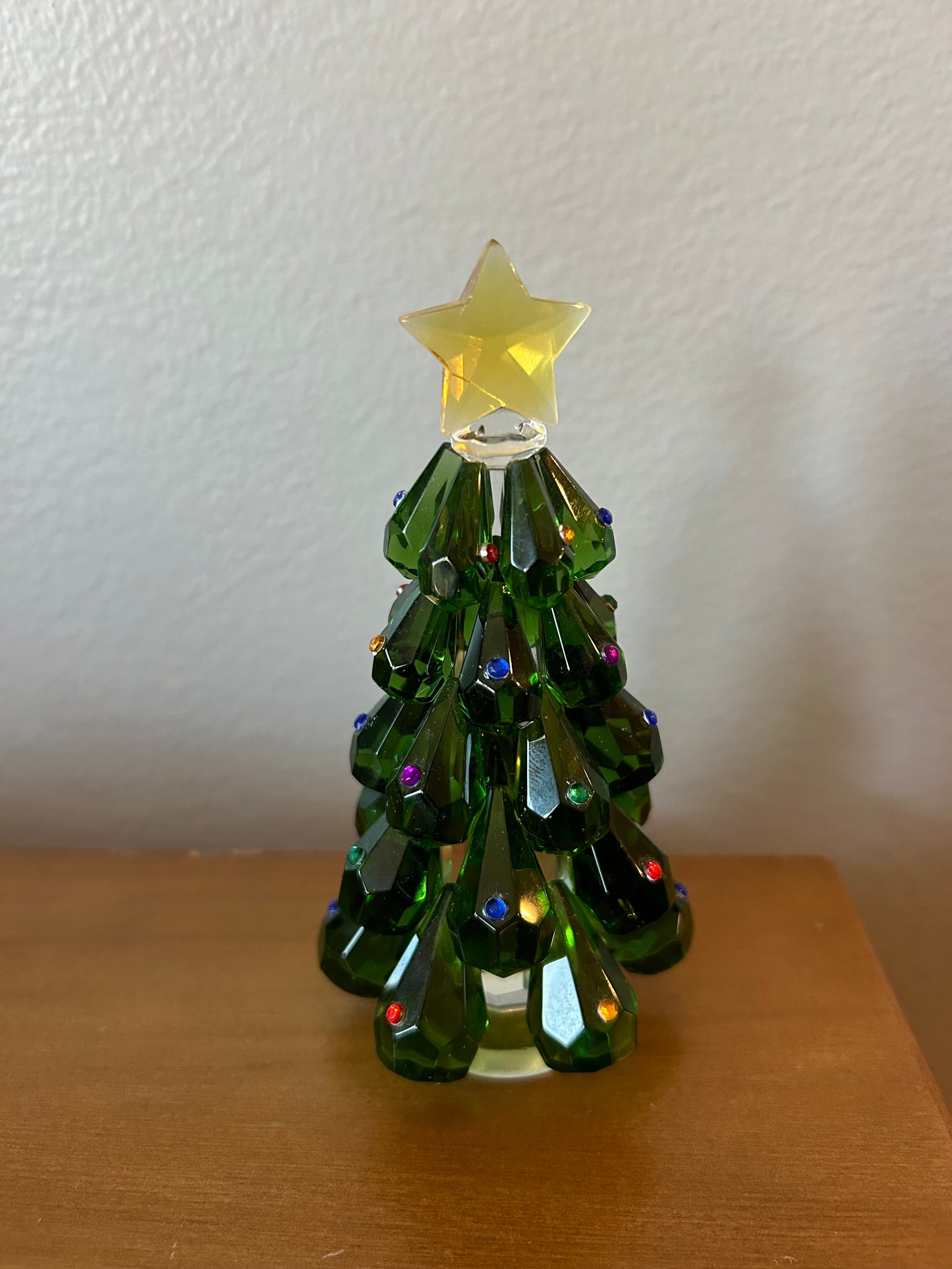 Vintage House Of Treasure Glimmering Crystal Christmas Tree 5 1/2"