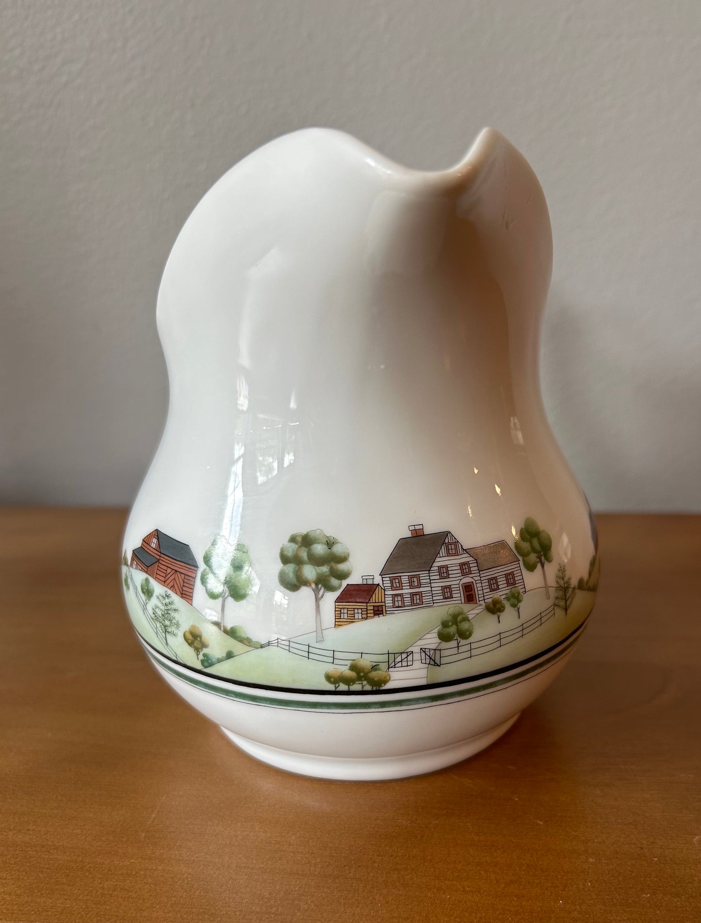 Estee Lauder 1978 Vintage Porcelain Pitcher Creamer Rustic Watermill Farmhouse