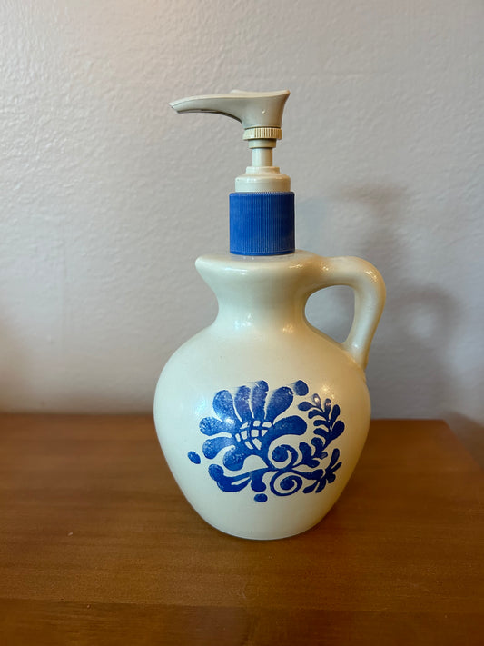 Vintage 1970s Avon COUNTRY JUG Moisturized Hand Lotion Bottle & Pump -Empty