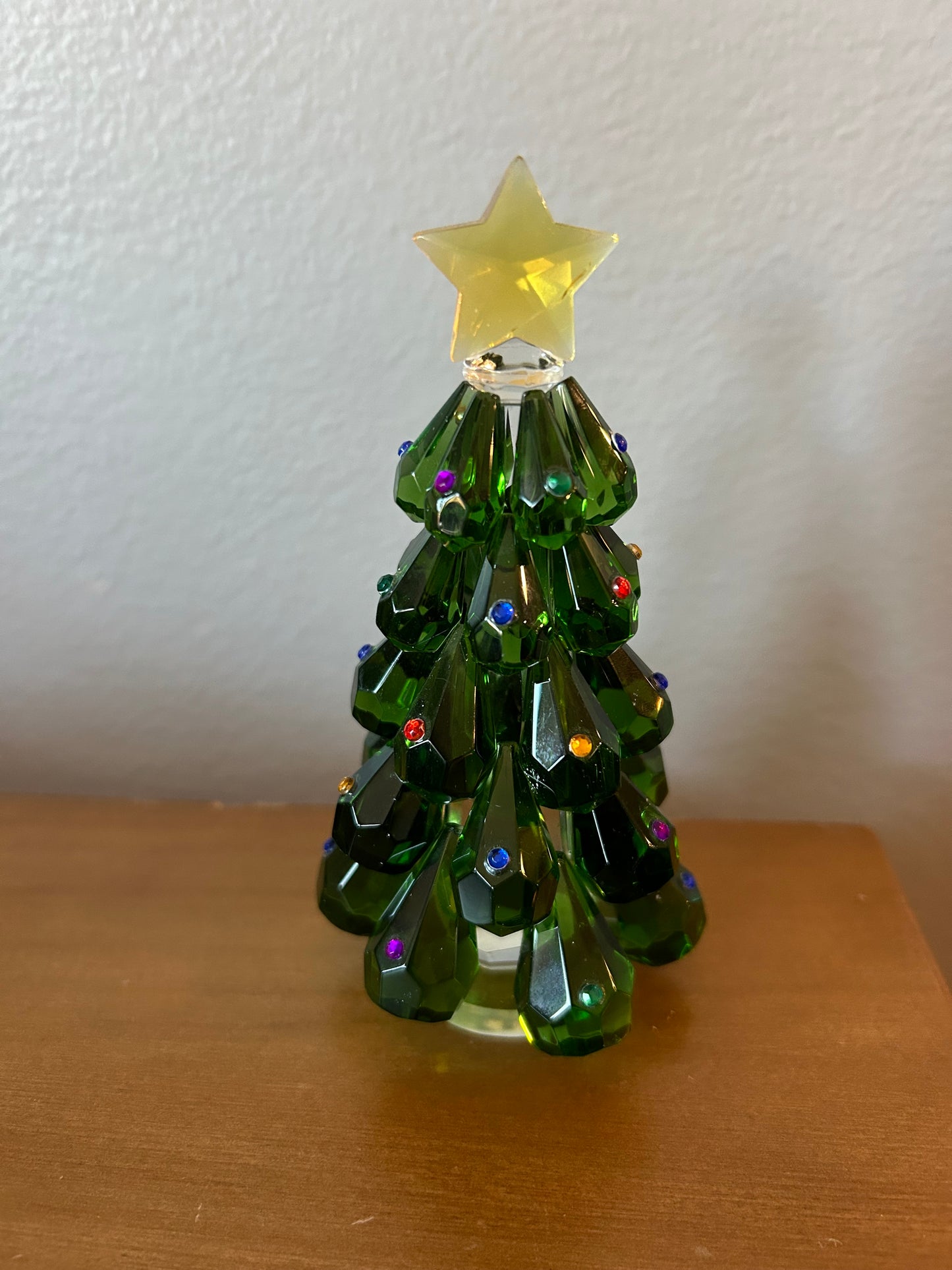 Vintage House Of Treasure Glimmering Crystal Christmas Tree 5 1/2"