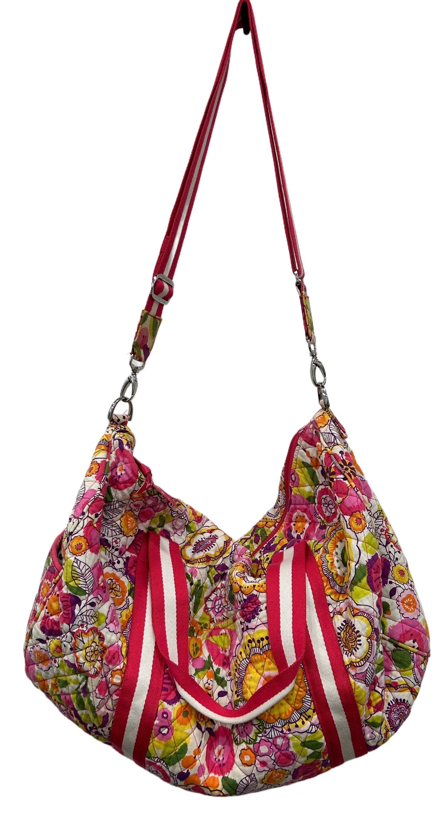 Vera Bradley Round Tote duffle large Clementine