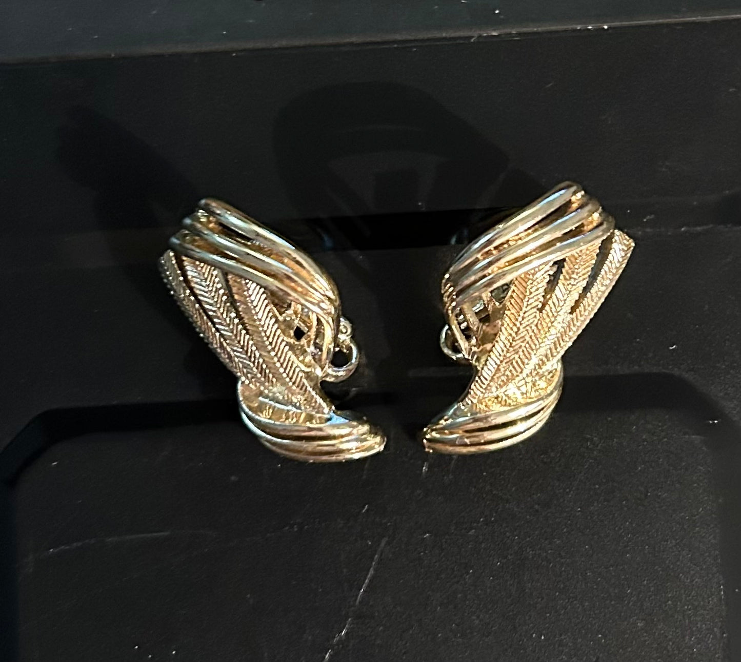 Vintage Gold-tone Designer Earrings