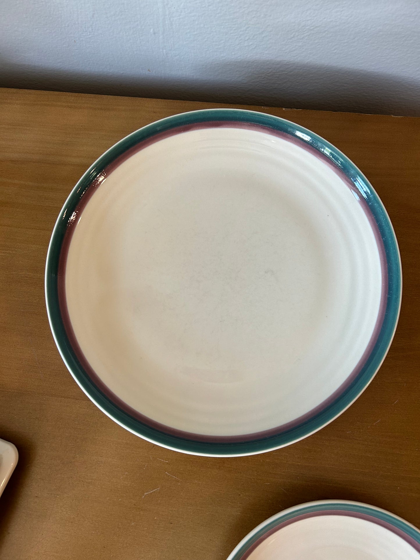 Pfaltzgraff JUNIPER USA Dinner Plate 10" Burgundy Teal 1 ea